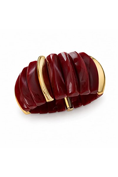 CHARMLUCKY Bordo Bone Rubber Bracelet