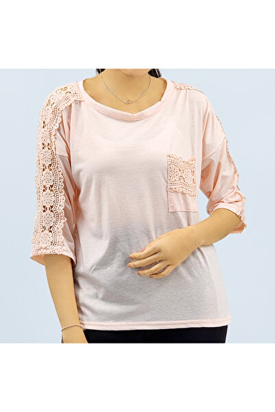 dorbe Women's Pink Floral 34 Sleeve Blouse