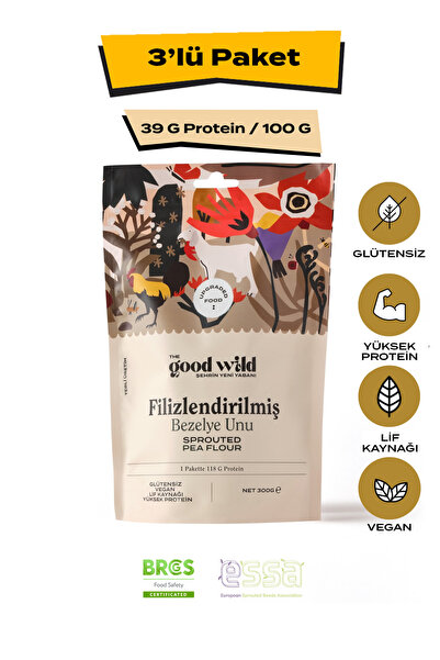 THE GOOD WİLD Filizlendirilmiş Bezelye Unu | Glutensiz Un | Vegan | Yüksek Li...