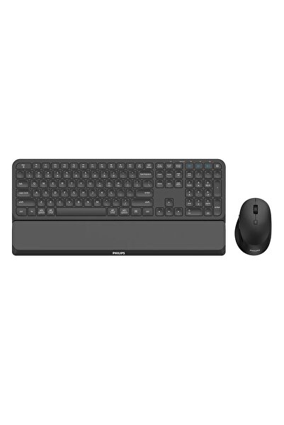 Philips SPT6607B Bluetooth + 2.4GHz Dual Mode Kablosuz Türkçe Q Bilek Destekl...