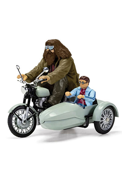 CORGI Модел на мотоциклет на Хагрид с кошарка в стил Хари Потър, мащаб 1:43