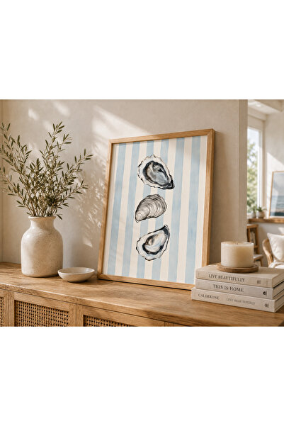 Pegziz Tablou cu tematică de stridii pentru bucătărie – Decor de perete moder...