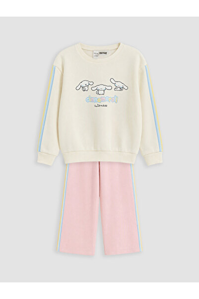 LC Waikiki Cinnamoroll Printed Girls' Tracksuit Set