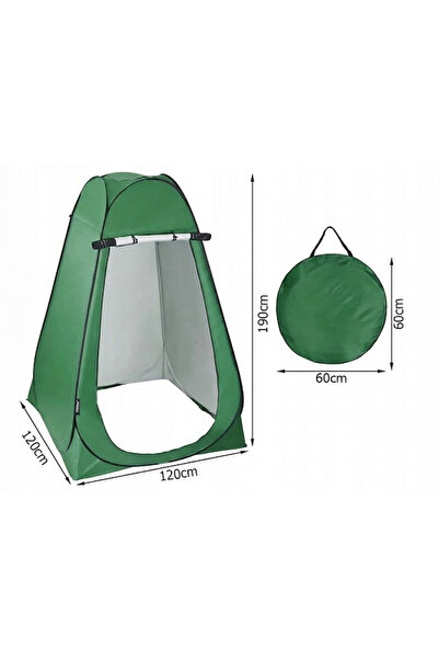 Z-Tools Cort de duș sau toaletă pliabil, impermeabil, 120x120x190cm verde / Z...