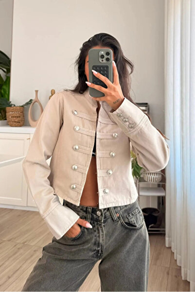 Eka Women's Napoleon Beige Jacket 5628