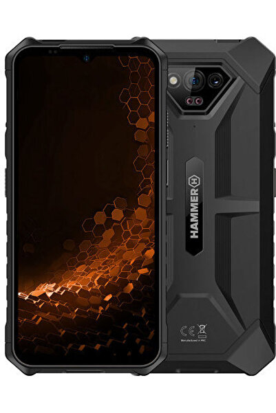 Hammer Iron V Διπλή SIM (6GB/64GB) Ανθεκτικό Smartphone Μαύρο