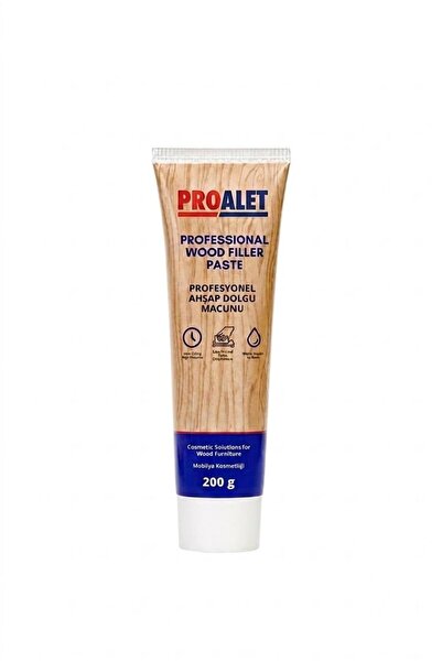 proalet Profesyonel Tüp Ahşap Dolgu Macunu 200 g – Mobilya, Parke, Kapı Çizik...