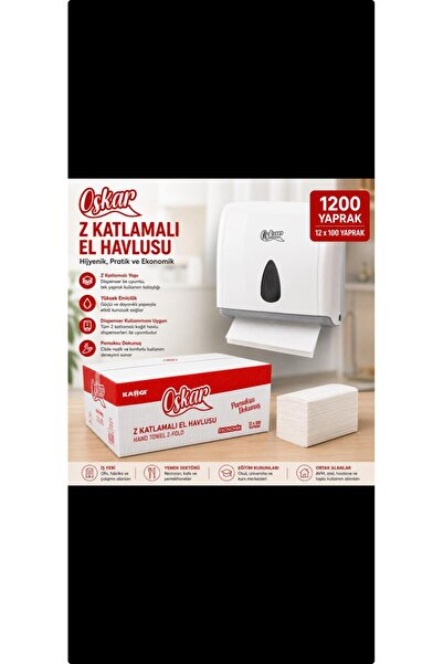 Z KATLAMA PREMIUM KAĞIT HAVLU 12*100 YAPRAK 2 KATLI %100 SELÜLOZ