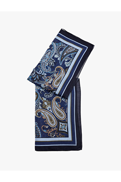 Koton Şal Desenli Kare Saten Fular Bandana