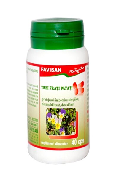 Favisan Trei-frați-pătați (40 capsule) – Supliment antialergic și depurativ p...