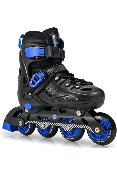 OEM Adjustable inline skates 26-30, for children indoor & outdoor – Black/Blue S