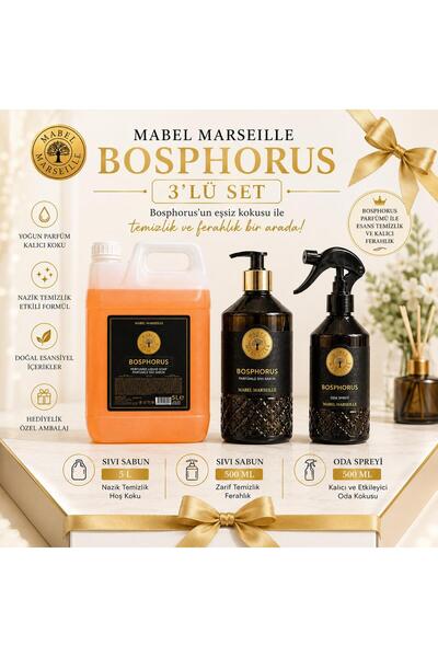 Mabel Marseille Bosphorus Sıvı El Sabunu 5 Lt + 500 Ml ve Bosphorus Oda Sprey...