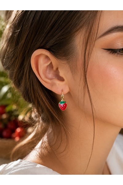 Liacharm Strawberry Figured Women's Bijouterie Earrings