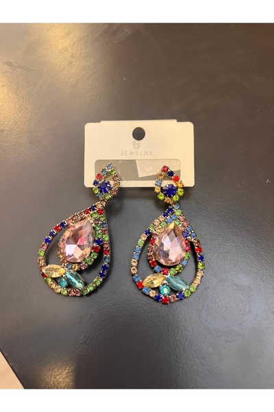 gozdeasutayaccessory Colorful Stone Earrings