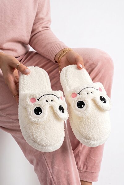StWenn Women's Plush House Slippers with Frog Figure, Winter Warm, Closed Toe...