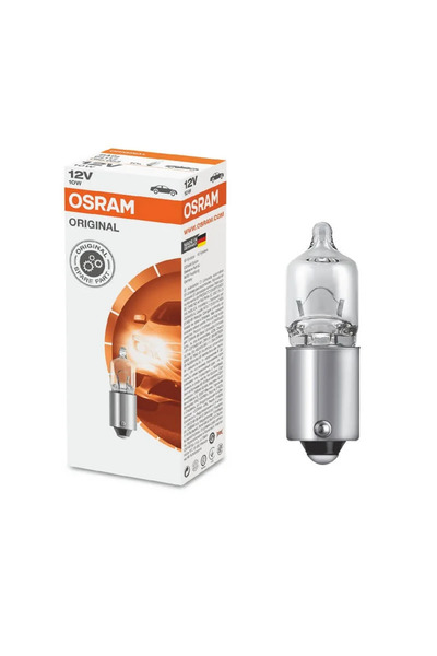 Osram Λάμπα Αλογόνου BA9S T4W 12 βολτ 10 βατ Γνήσια Miniwatt 64113 1 Τεμάχιο