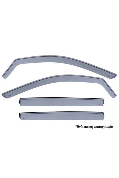DGA ΣΕΤ ΑΝΕΜΟΦΡΑΚΤΩΝ ΓΙΑ VW GOLF 5 5D 2003-2008 ΑΠΟ ΕΥΚΑΜΠΤΟ ΧΥΤΟ ΑΚΡΥΛΙΚΟ ΓΥ...