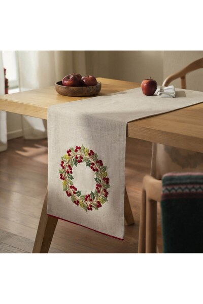 Gofis Home Χριστουγεννιάτικη Τραβέρσα 357 Green-Red 37X160