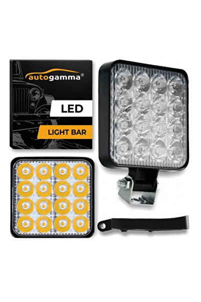 AUTOGAMMA Προβολέας Εργασίας Τετράγωνος Mini Ft-16 Led 12-40 Volt 50w 7000lm ...