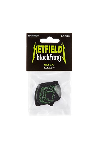 DUNLOP Jim PH112P114 James Hetfield Black Fang 6lı Paket Pena (1.14 mm)