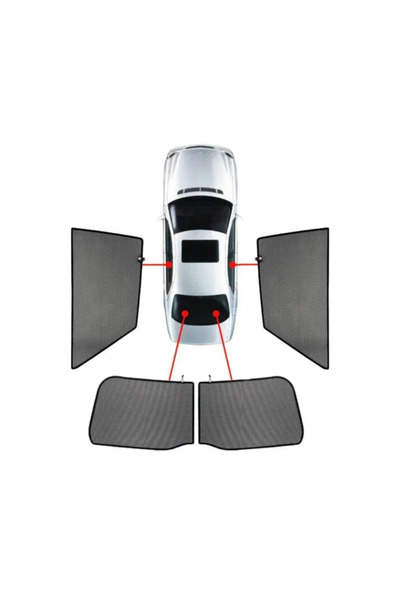 CarShades Πλευρικά Σκιάδια Παραθύρων για Kia Sportage Πεντάθυρο (5D) 4 τεμάχι...