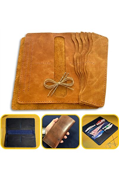 ipekbazaar Set de confecționare portofel din piele Diy Üsküdar, set de portof...