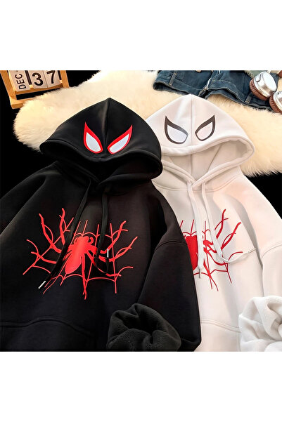 macklin Lover - Friend Couple Combination Spider-Man Chest and Hood Printed S...