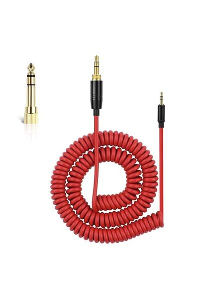 GENERAL كابل صوت ملفوف QC45، سلك صوت بديل متوافق مع سماعات Bose QC45/QC35/QC3...