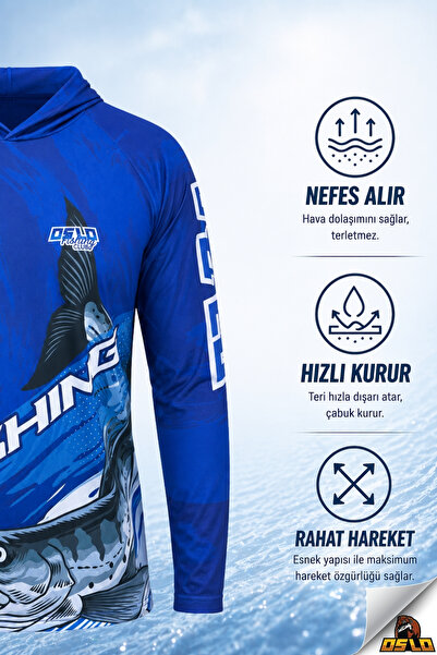 Oslo Balıkçı T-Shirt Kapüşonlu Barracuda