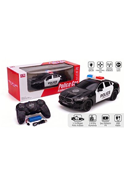 Numaca Uzaktan Kumandalı RC Polis Arabası Model Car 2.4 Ghz Spor Polis Arabas...