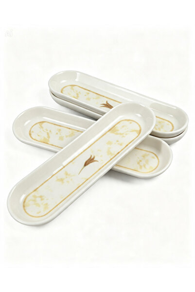 Tezyinat Wood Mimoza Porcelain 4-Piece Olive Bowl