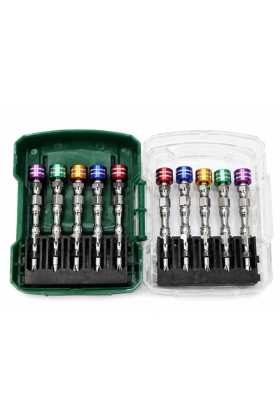 Z-Tools Set de 10 biți de șurubelniță cu opritor magnetic colorat, / ZTS2368
