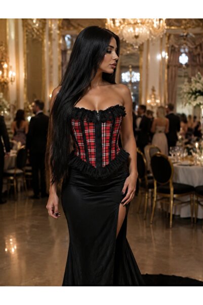 G&H UNDERWEAR İskoç Vintage Gotik Korse