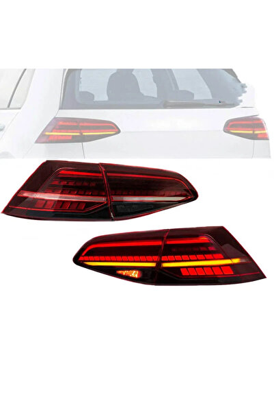 VLAND Σετ Πίσω Φώτων για VW Golf VII 7 & 7.5 11-19 Μπάρα LED Δυναμική Εμφάνισ...