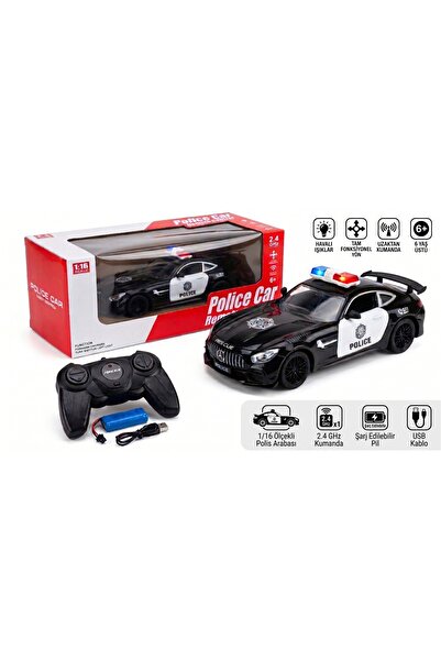 Numaca Uzaktan Kumandalı RC Polis Arabası Model Car 2.4 Ghz Spor Polis Arabas...