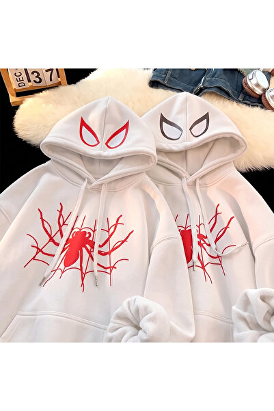 macklin Lover - Friend Couple Combination Spider-Man Chest and Hood Printed S...