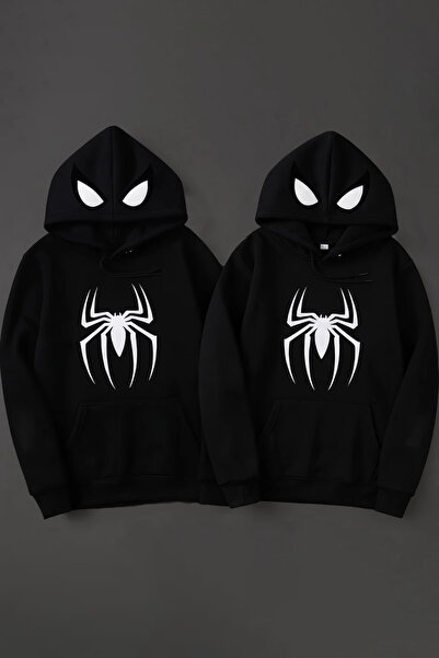 macklin Lover - Friend Couple Combination Spider-Man Logo Printed Custom Desi...