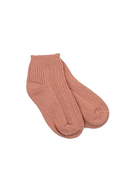 Zeynep Büyükbay Stitch-Free short wool socks pink