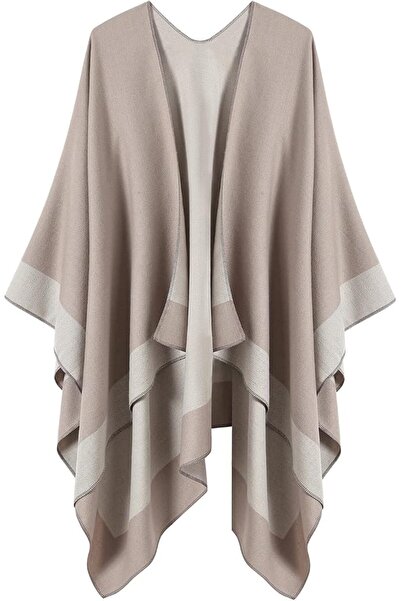 GENERAL Women's Wrap Shawl Poncho Winter Autumn Retro Classic Style Wrap Cloa...