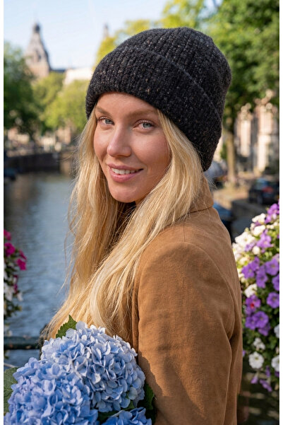 LAGRANZE Lumera ™   Soft Textured Plain Knit Beanie 2846