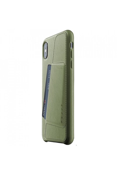 Mujjo Husă Portofel Verde pentru APPLE iPhone Xs Max