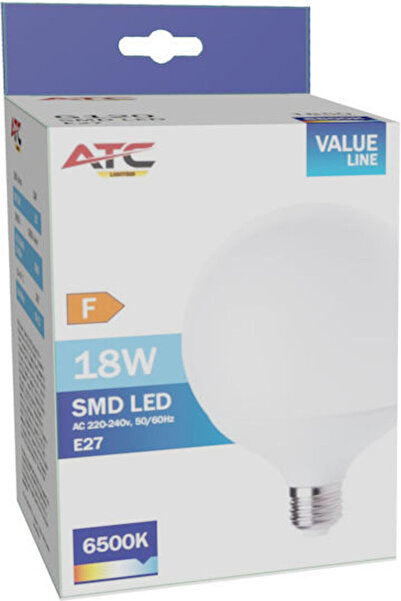 ATC Λάμπα LED 18W 120mm για ντουί E27 και σχήμα G120 Ψυχρό Λευκό 1850lm Κωδικ...