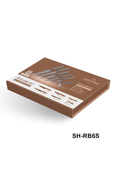 SwissHaus Set cuțite bucătărie 6 piese, gri, Premium Collection –