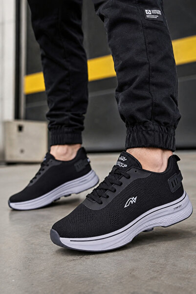 Ayakkabı Vakti Own Battal Size Imported Large Size Men's Sports Shoes Black