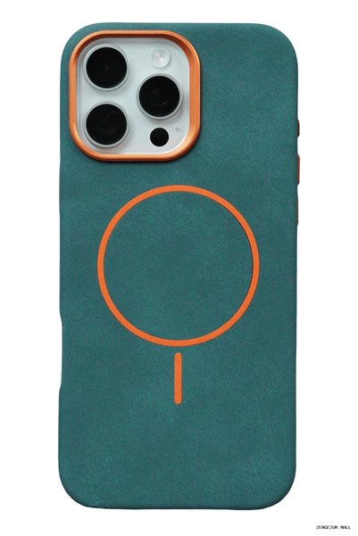 Joko Zngzrmll iPhone 16 Pro Luno Leather Magsafe Cover (165415) - Green