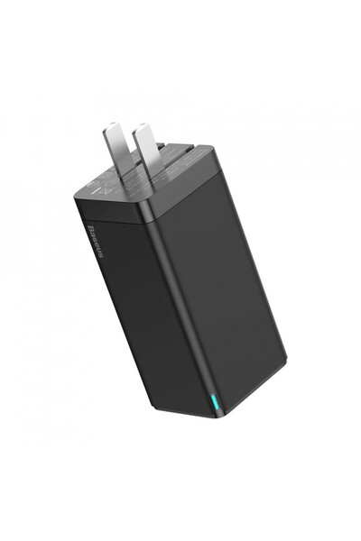 Baseus Φορτιστής τοίχου με βύσμα ΗΠΑ, Baseus GaN PPS 65W USB / 2x USB Type C ...