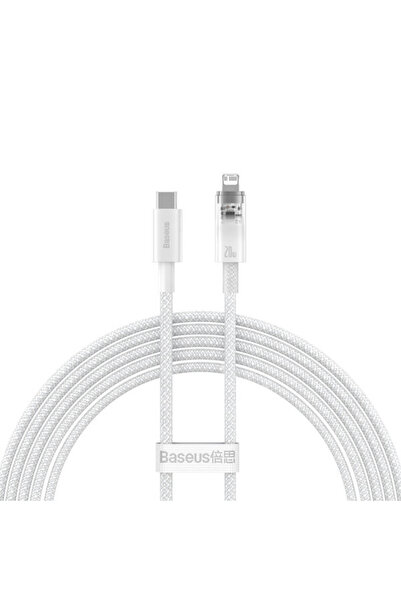 Baseus Cablu seria Explorer USB-C - Lightning 20W 2 m alb (CATS010302)