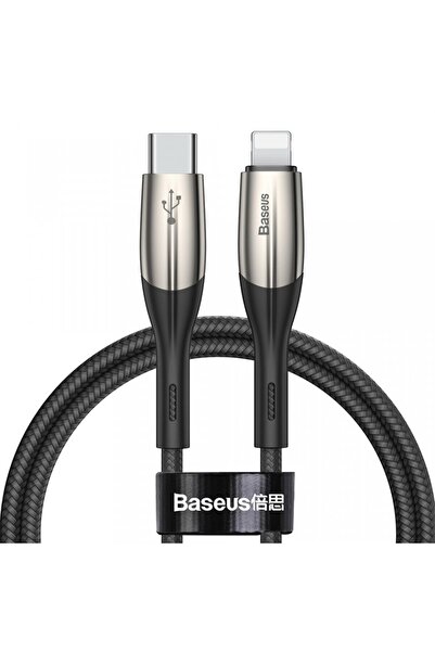 Baseus Cablu de date Type C PD / Lightning 18W QC3.0 1m negru (CATLSP-01)