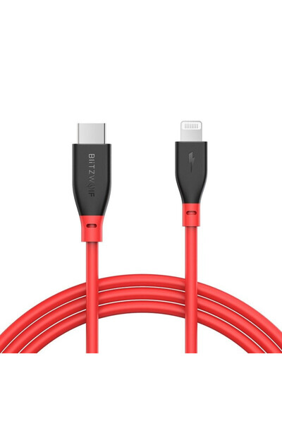 BlitzWolf Кабел USB-C към Lightning BW-CL1, PD 3.0, 3A, 0,9м