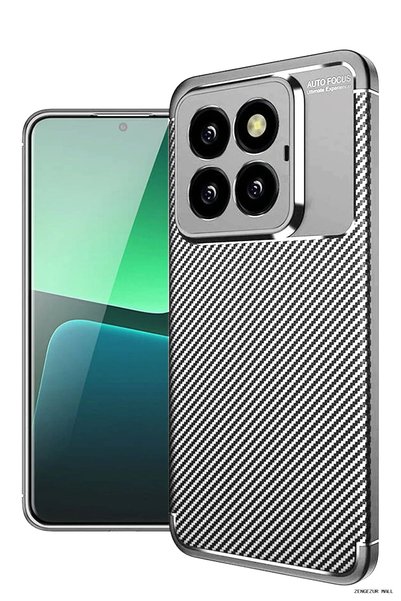 New Face Zngzrmll Mi 14t Pro Case Auto Focus Carbon Cover (170929) - Gray